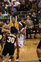 The Georgia Tech women's basketball team played Wake Forest.

Filename: IMG_1122.jpg
Aperture: f/2.8
Shutter Speed: 1/320
Body: Canon EOS DIGITAL REBEL
Lens: Canon EF 80-200mm f/2.8 L