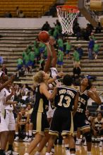 The Georgia Tech women's basketball team played Wake Forest.

Filename: IMG_1039.jpg
Aperture: f/2.8
Shutter Speed: 1/320
Body: Canon EOS DIGITAL REBEL
Lens: Canon EF 80-200mm f/2.8 L