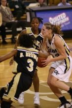 The Georgia Tech women's basketball team played Wake Forest.

Filename: IMG_1128.jpg
Aperture: f/2.8
Shutter Speed: 1/320
Body: Canon EOS DIGITAL REBEL
Lens: Canon EF 80-200mm f/2.8 L