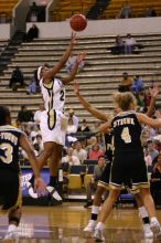 The Georgia Tech women's basketball team played Wake Forest.

Filename: IMG_1038.jpg
Aperture: f/2.8
Shutter Speed: 1/320
Body: Canon EOS DIGITAL REBEL
Lens: Canon EF 80-200mm f/2.8 L
