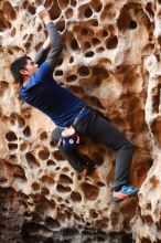 Bouldering in Hueco Tanks on 01/26/2018 with Blue Lizard Climbing and Yoga