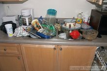 This is how the kitchen has been since 10/22/04.  Yes it is all Louie's.  Note the nearly empty dishwasher.

Filename: crw_3068_std.jpg
Aperture: f/3.5
Shutter Speed: 1/200
Body: Canon EOS DIGITAL REBEL
Lens: Canon EF-S 18-55mm f/3.5-5.6