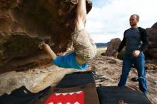 Bouldering in Hueco Tanks on 10/19/2018 with Blue Lizard Climbing and Yoga

Filename: SRM_20181019_0939490.jpg
Aperture: f/5.6
Shutter Speed: 1/800
Body: Canon EOS-1D Mark II
Lens: Canon EF 16-35mm f/2.8 L