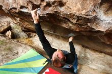 Bouldering in Hueco Tanks on 10/19/2018 with Blue Lizard Climbing and Yoga

Filename: SRM_20181019_0952380.jpg
Aperture: f/5.6
Shutter Speed: 1/640
Body: Canon EOS-1D Mark II
Lens: Canon EF 16-35mm f/2.8 L