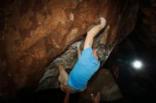 Bouldering in Hueco Tanks on 10/19/2018 with Blue Lizard Climbing and Yoga

Filename: SRM_20181019_1107210.jpg
Aperture: f/8.0
Shutter Speed: 1/250
Body: Canon EOS-1D Mark II
Lens: Canon EF 16-35mm f/2.8 L