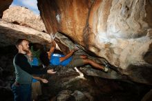 Bouldering in Hueco Tanks on 10/19/2018 with Blue Lizard Climbing and Yoga

Filename: SRM_20181019_1109210.jpg
Aperture: f/8.0
Shutter Speed: 1/250
Body: Canon EOS-1D Mark II
Lens: Canon EF 16-35mm f/2.8 L