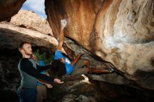 Bouldering in Hueco Tanks on 10/19/2018 with Blue Lizard Climbing and Yoga

Filename: SRM_20181019_1109240.jpg
Aperture: f/8.0
Shutter Speed: 1/250
Body: Canon EOS-1D Mark II
Lens: Canon EF 16-35mm f/2.8 L