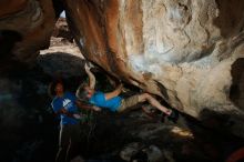 Bouldering in Hueco Tanks on 10/19/2018 with Blue Lizard Climbing and Yoga

Filename: SRM_20181019_1133530.jpg
Aperture: f/8.0
Shutter Speed: 1/250
Body: Canon EOS-1D Mark II
Lens: Canon EF 16-35mm f/2.8 L