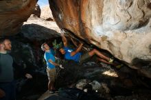 Bouldering in Hueco Tanks on 10/19/2018 with Blue Lizard Climbing and Yoga

Filename: SRM_20181019_1136100.jpg
Aperture: f/8.0
Shutter Speed: 1/250
Body: Canon EOS-1D Mark II
Lens: Canon EF 16-35mm f/2.8 L
