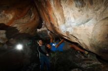 Bouldering in Hueco Tanks on 10/19/2018 with Blue Lizard Climbing and Yoga

Filename: SRM_20181019_1216400.jpg
Aperture: f/8.0
Shutter Speed: 1/250
Body: Canon EOS-1D Mark II
Lens: Canon EF 16-35mm f/2.8 L