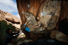 Bouldering in Hueco Tanks on 10/19/2018 with Blue Lizard Climbing and Yoga

Filename: SRM_20181019_1223460.jpg
Aperture: f/8.0
Shutter Speed: 1/250
Body: Canon EOS-1D Mark II
Lens: Canon EF 16-35mm f/2.8 L