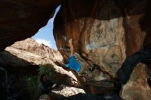 Bouldering in Hueco Tanks on 10/19/2018 with Blue Lizard Climbing and Yoga

Filename: SRM_20181019_1233060.jpg
Aperture: f/8.0
Shutter Speed: 1/250
Body: Canon EOS-1D Mark II
Lens: Canon EF 16-35mm f/2.8 L