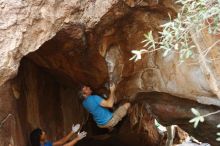 Bouldering in Hueco Tanks on 10/19/2018 with Blue Lizard Climbing and Yoga

Filename: SRM_20181019_1334530.jpg
Aperture: f/4.0
Shutter Speed: 1/400
Body: Canon EOS-1D Mark II
Lens: Canon EF 50mm f/1.8 II