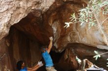 Bouldering in Hueco Tanks on 10/19/2018 with Blue Lizard Climbing and Yoga

Filename: SRM_20181019_1334532.jpg
Aperture: f/4.0
Shutter Speed: 1/400
Body: Canon EOS-1D Mark II
Lens: Canon EF 50mm f/1.8 II