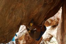 Bouldering in Hueco Tanks on 10/19/2018 with Blue Lizard Climbing and Yoga

Filename: SRM_20181019_1336340.jpg
Aperture: f/2.8
Shutter Speed: 1/320
Body: Canon EOS-1D Mark II
Lens: Canon EF 50mm f/1.8 II