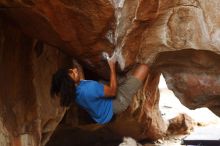 Bouldering in Hueco Tanks on 10/19/2018 with Blue Lizard Climbing and Yoga

Filename: SRM_20181019_1400430.jpg
Aperture: f/2.8
Shutter Speed: 1/500
Body: Canon EOS-1D Mark II
Lens: Canon EF 50mm f/1.8 II