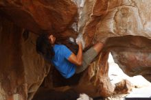 Bouldering in Hueco Tanks on 10/19/2018 with Blue Lizard Climbing and Yoga

Filename: SRM_20181019_1400431.jpg
Aperture: f/2.8
Shutter Speed: 1/400
Body: Canon EOS-1D Mark II
Lens: Canon EF 50mm f/1.8 II