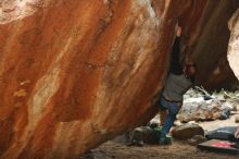 Bouldering in Hueco Tanks on 10/19/2018 with Blue Lizard Climbing and Yoga

Filename: SRM_20181019_1405091.jpg
Aperture: f/2.8
Shutter Speed: 1/1000
Body: Canon EOS-1D Mark II
Lens: Canon EF 50mm f/1.8 II