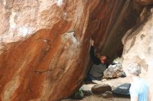 Bouldering in Hueco Tanks on 10/19/2018 with Blue Lizard Climbing and Yoga

Filename: SRM_20181019_1421120.jpg
Aperture: f/4.0
Shutter Speed: 1/250
Body: Canon EOS-1D Mark II
Lens: Canon EF 50mm f/1.8 II