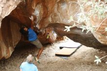 Bouldering in Hueco Tanks on 10/19/2018 with Blue Lizard Climbing and Yoga

Filename: SRM_20181019_1430582.jpg
Aperture: f/3.5
Shutter Speed: 1/400
Body: Canon EOS-1D Mark II
Lens: Canon EF 50mm f/1.8 II