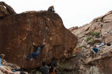 Bouldering in Hueco Tanks on 10/19/2018 with Blue Lizard Climbing and Yoga

Filename: SRM_20181019_1504210.jpg
Aperture: f/5.6
Shutter Speed: 1/500
Body: Canon EOS-1D Mark II
Lens: Canon EF 16-35mm f/2.8 L