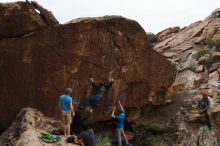 Bouldering in Hueco Tanks on 10/19/2018 with Blue Lizard Climbing and Yoga

Filename: SRM_20181019_1514220.jpg
Aperture: f/5.6
Shutter Speed: 1/500
Body: Canon EOS-1D Mark II
Lens: Canon EF 16-35mm f/2.8 L