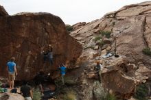 Bouldering in Hueco Tanks on 10/19/2018 with Blue Lizard Climbing and Yoga

Filename: SRM_20181019_1514370.jpg
Aperture: f/5.6
Shutter Speed: 1/500
Body: Canon EOS-1D Mark II
Lens: Canon EF 16-35mm f/2.8 L