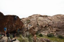 Bouldering in Hueco Tanks on 10/19/2018 with Blue Lizard Climbing and Yoga

Filename: SRM_20181019_1515370.jpg
Aperture: f/5.6
Shutter Speed: 1/500
Body: Canon EOS-1D Mark II
Lens: Canon EF 16-35mm f/2.8 L