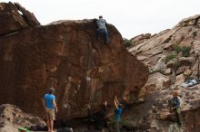 Bouldering in Hueco Tanks on 10/19/2018 with Blue Lizard Climbing and Yoga

Filename: SRM_20181019_1515410.jpg
Aperture: f/5.6
Shutter Speed: 1/500
Body: Canon EOS-1D Mark II
Lens: Canon EF 16-35mm f/2.8 L