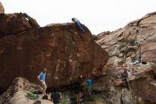 Bouldering in Hueco Tanks on 10/19/2018 with Blue Lizard Climbing and Yoga

Filename: SRM_20181019_1515470.jpg
Aperture: f/5.6
Shutter Speed: 1/500
Body: Canon EOS-1D Mark II
Lens: Canon EF 16-35mm f/2.8 L