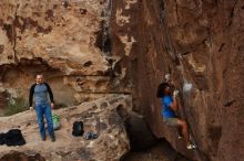 Bouldering in Hueco Tanks on 10/19/2018 with Blue Lizard Climbing and Yoga

Filename: SRM_20181019_1527330.jpg
Aperture: f/5.6
Shutter Speed: 1/400
Body: Canon EOS-1D Mark II
Lens: Canon EF 16-35mm f/2.8 L