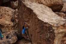 Bouldering in Hueco Tanks on 10/19/2018 with Blue Lizard Climbing and Yoga

Filename: SRM_20181019_1527440.jpg
Aperture: f/5.6
Shutter Speed: 1/400
Body: Canon EOS-1D Mark II
Lens: Canon EF 16-35mm f/2.8 L