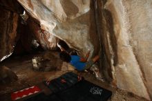 Bouldering in Hueco Tanks on 10/19/2018 with Blue Lizard Climbing and Yoga

Filename: SRM_20181019_1636360.jpg
Aperture: f/5.6
Shutter Speed: 1/250
Body: Canon EOS-1D Mark II
Lens: Canon EF 16-35mm f/2.8 L