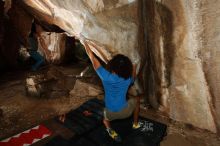 Bouldering in Hueco Tanks on 10/19/2018 with Blue Lizard Climbing and Yoga

Filename: SRM_20181019_1641210.jpg
Aperture: f/5.6
Shutter Speed: 1/250
Body: Canon EOS-1D Mark II
Lens: Canon EF 16-35mm f/2.8 L