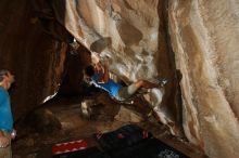 Bouldering in Hueco Tanks on 10/19/2018 with Blue Lizard Climbing and Yoga

Filename: SRM_20181019_1645220.jpg
Aperture: f/5.6
Shutter Speed: 1/250
Body: Canon EOS-1D Mark II
Lens: Canon EF 16-35mm f/2.8 L