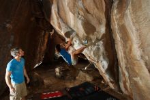 Bouldering in Hueco Tanks on 10/19/2018 with Blue Lizard Climbing and Yoga

Filename: SRM_20181019_1649050.jpg
Aperture: f/5.6
Shutter Speed: 1/250
Body: Canon EOS-1D Mark II
Lens: Canon EF 16-35mm f/2.8 L