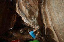 Bouldering in Hueco Tanks on 10/19/2018 with Blue Lizard Climbing and Yoga

Filename: SRM_20181019_1653140.jpg
Aperture: f/5.6
Shutter Speed: 1/250
Body: Canon EOS-1D Mark II
Lens: Canon EF 16-35mm f/2.8 L