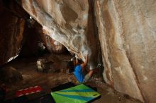 Bouldering in Hueco Tanks on 10/19/2018 with Blue Lizard Climbing and Yoga

Filename: SRM_20181019_1705070.jpg
Aperture: f/5.6
Shutter Speed: 1/250
Body: Canon EOS-1D Mark II
Lens: Canon EF 16-35mm f/2.8 L