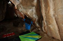 Bouldering in Hueco Tanks on 10/19/2018 with Blue Lizard Climbing and Yoga

Filename: SRM_20181019_1705110.jpg
Aperture: f/5.6
Shutter Speed: 1/250
Body: Canon EOS-1D Mark II
Lens: Canon EF 16-35mm f/2.8 L