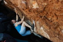 Bouldering in Hueco Tanks on 11/02/2018 with Blue Lizard Climbing and Yoga

Filename: SRM_20181102_1008470.jpg
Aperture: f/3.5
Shutter Speed: 1/400
Body: Canon EOS-1D Mark II
Lens: Canon EF 50mm f/1.8 II