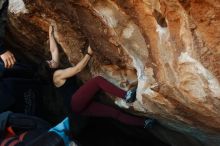 Bouldering in Hueco Tanks on 11/02/2018 with Blue Lizard Climbing and Yoga

Filename: SRM_20181102_1015000.jpg
Aperture: f/4.0
Shutter Speed: 1/250
Body: Canon EOS-1D Mark II
Lens: Canon EF 50mm f/1.8 II