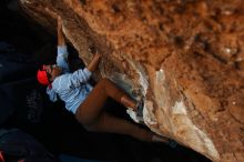 Bouldering in Hueco Tanks on 11/02/2018 with Blue Lizard Climbing and Yoga

Filename: SRM_20181102_1017020.jpg
Aperture: f/4.0
Shutter Speed: 1/320
Body: Canon EOS-1D Mark II
Lens: Canon EF 50mm f/1.8 II