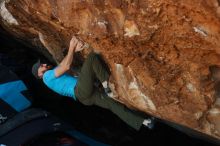 Bouldering in Hueco Tanks on 11/02/2018 with Blue Lizard Climbing and Yoga

Filename: SRM_20181102_1027180.jpg
Aperture: f/4.0
Shutter Speed: 1/400
Body: Canon EOS-1D Mark II
Lens: Canon EF 50mm f/1.8 II