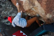 Bouldering in Hueco Tanks on 11/02/2018 with Blue Lizard Climbing and Yoga

Filename: SRM_20181102_1032130.jpg
Aperture: f/4.0
Shutter Speed: 1/400
Body: Canon EOS-1D Mark II
Lens: Canon EF 50mm f/1.8 II