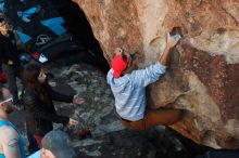 Bouldering in Hueco Tanks on 11/02/2018 with Blue Lizard Climbing and Yoga

Filename: SRM_20181102_1032201.jpg
Aperture: f/4.0
Shutter Speed: 1/500
Body: Canon EOS-1D Mark II
Lens: Canon EF 50mm f/1.8 II