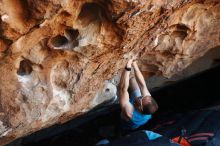 Bouldering in Hueco Tanks on 11/02/2018 with Blue Lizard Climbing and Yoga

Filename: SRM_20181102_1040200.jpg
Aperture: f/4.0
Shutter Speed: 1/250
Body: Canon EOS-1D Mark II
Lens: Canon EF 50mm f/1.8 II