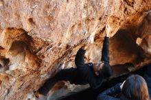 Bouldering in Hueco Tanks on 11/02/2018 with Blue Lizard Climbing and Yoga

Filename: SRM_20181102_1042560.jpg
Aperture: f/4.0
Shutter Speed: 1/160
Body: Canon EOS-1D Mark II
Lens: Canon EF 50mm f/1.8 II