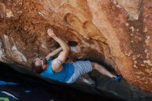 Bouldering in Hueco Tanks on 11/02/2018 with Blue Lizard Climbing and Yoga

Filename: SRM_20181102_1044190.jpg
Aperture: f/4.0
Shutter Speed: 1/640
Body: Canon EOS-1D Mark II
Lens: Canon EF 50mm f/1.8 II