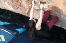 Bouldering in Hueco Tanks on 11/02/2018 with Blue Lizard Climbing and Yoga

Filename: SRM_20181102_1049550.jpg
Aperture: f/4.0
Shutter Speed: 1/160
Body: Canon EOS-1D Mark II
Lens: Canon EF 50mm f/1.8 II