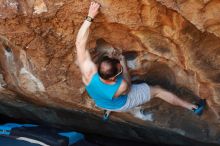 Bouldering in Hueco Tanks on 11/02/2018 with Blue Lizard Climbing and Yoga

Filename: SRM_20181102_1051321.jpg
Aperture: f/4.0
Shutter Speed: 1/400
Body: Canon EOS-1D Mark II
Lens: Canon EF 50mm f/1.8 II